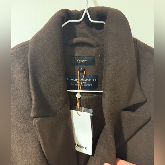 Quince Italian Wool Double-breasted Slouch Coat - Picture 10 of 11